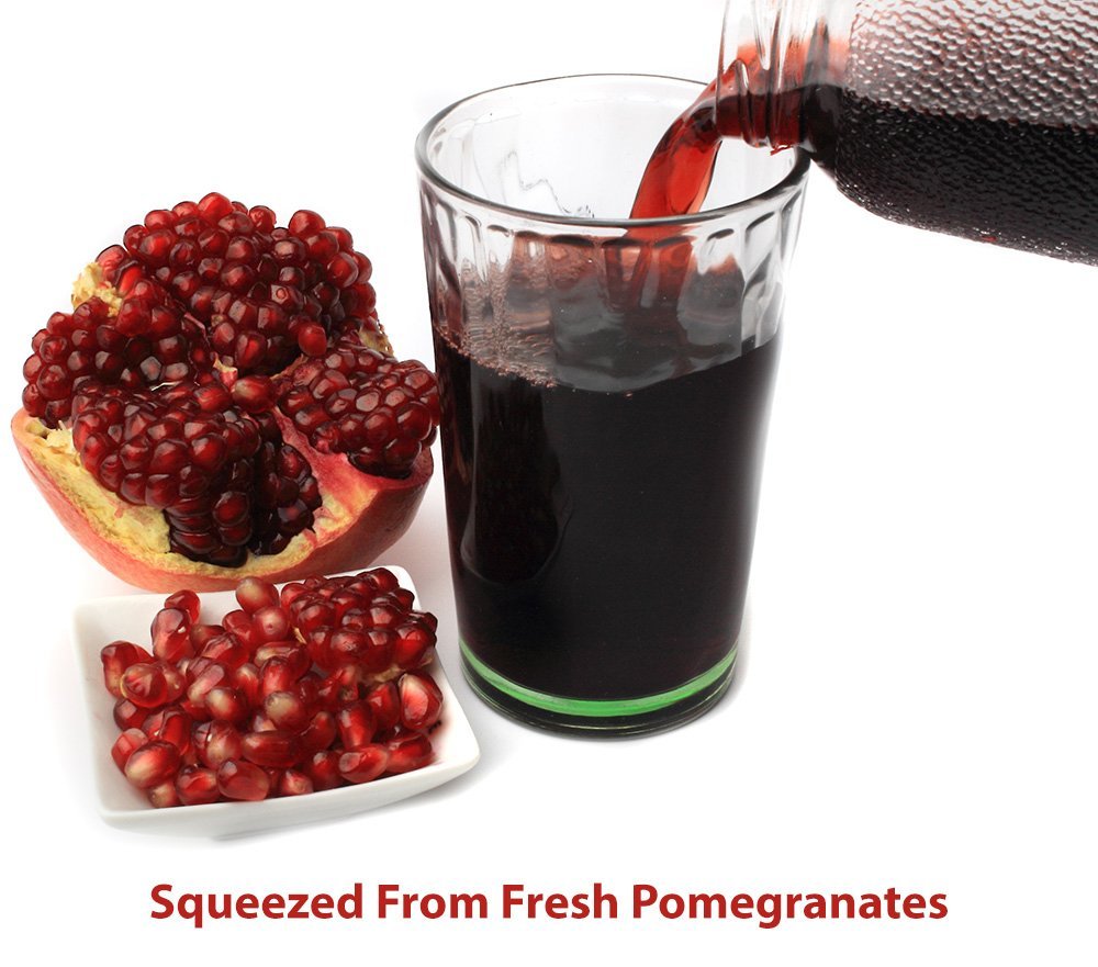 Pure Organic Pomegranate Juice, Glass Bottle,